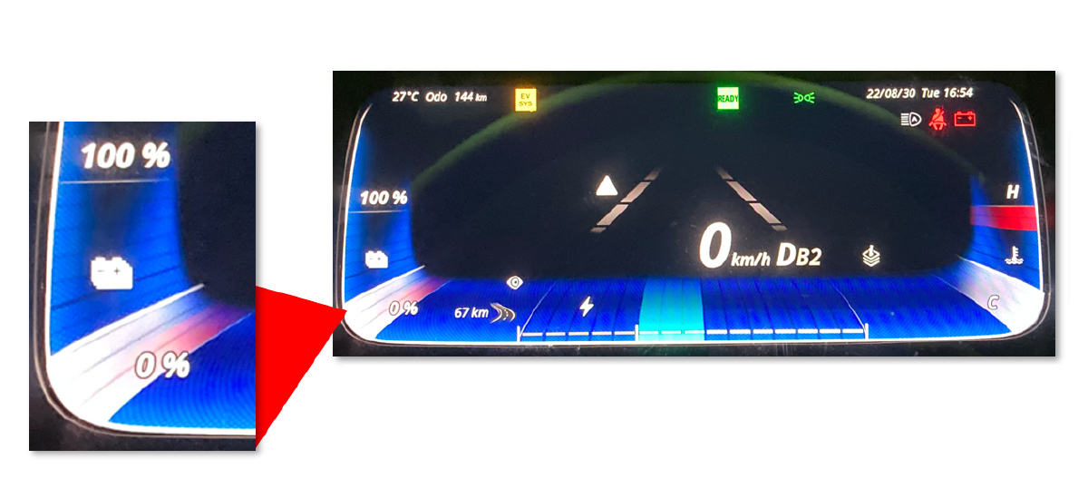 EV runs out of batter